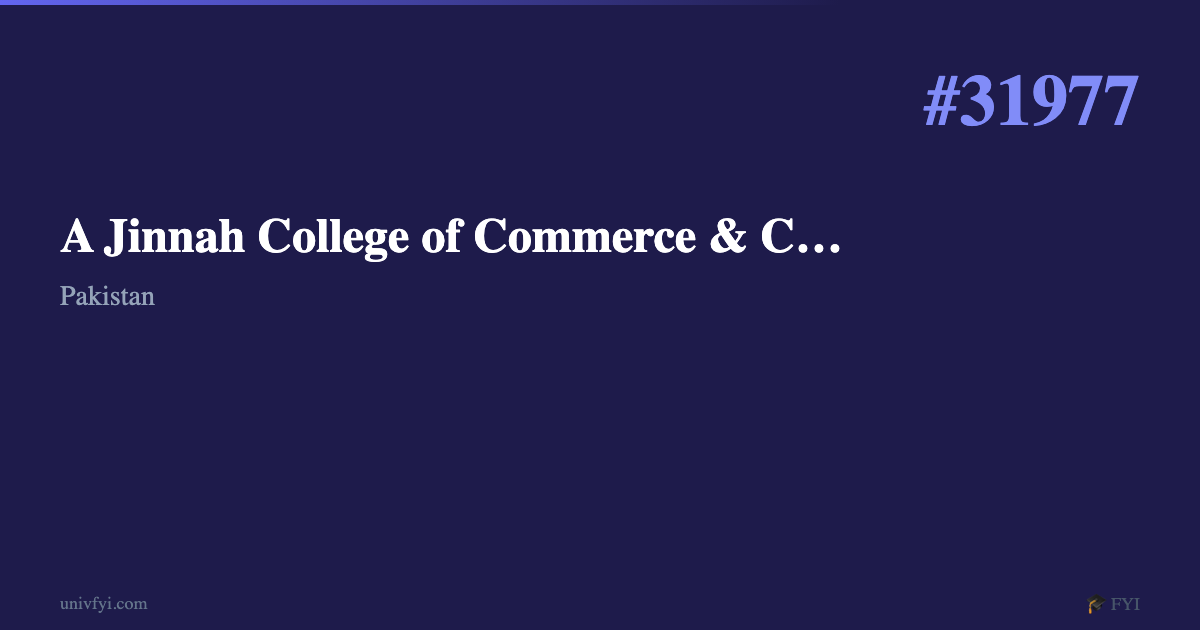 A Jinnah College of Commerce & Computer sciences Jhelum — University ...