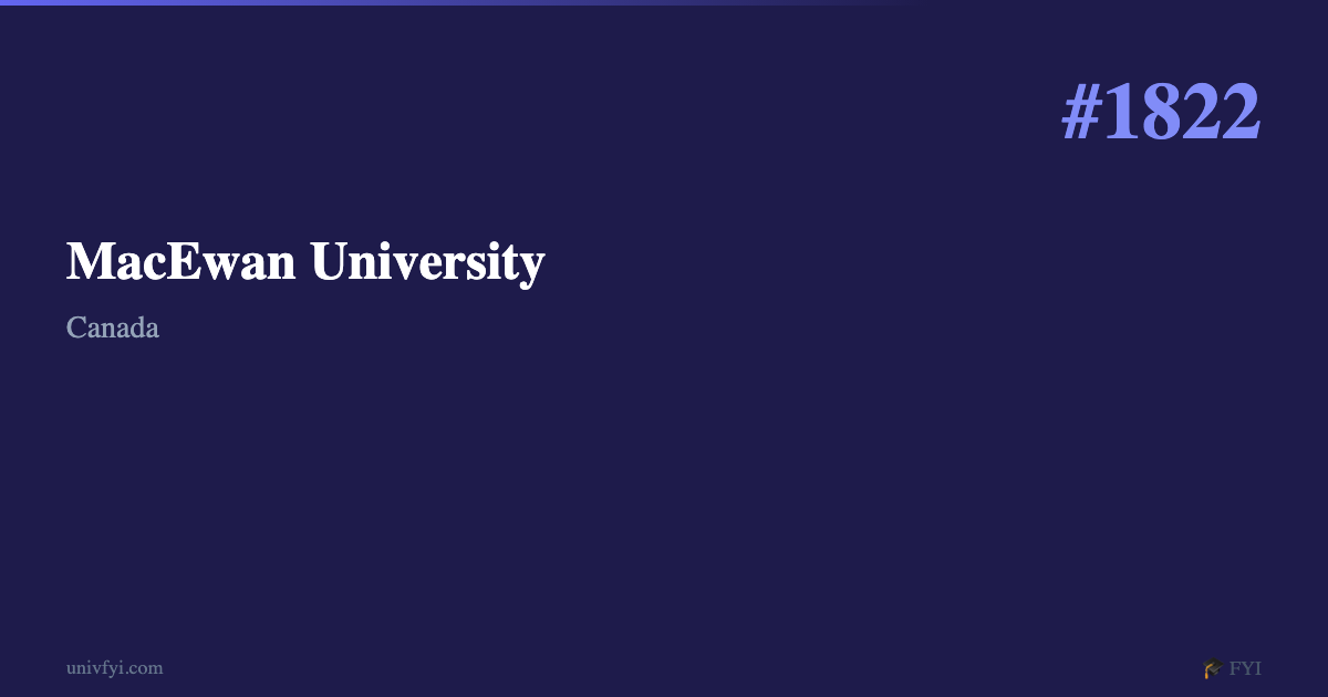 MacEwan University — University Profile — UnivFYI