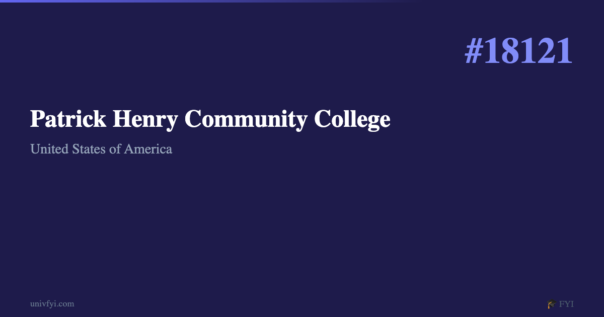 Patrick Hentry Using A Computer Patrick Henry Community College — University Profile — UnivFYI