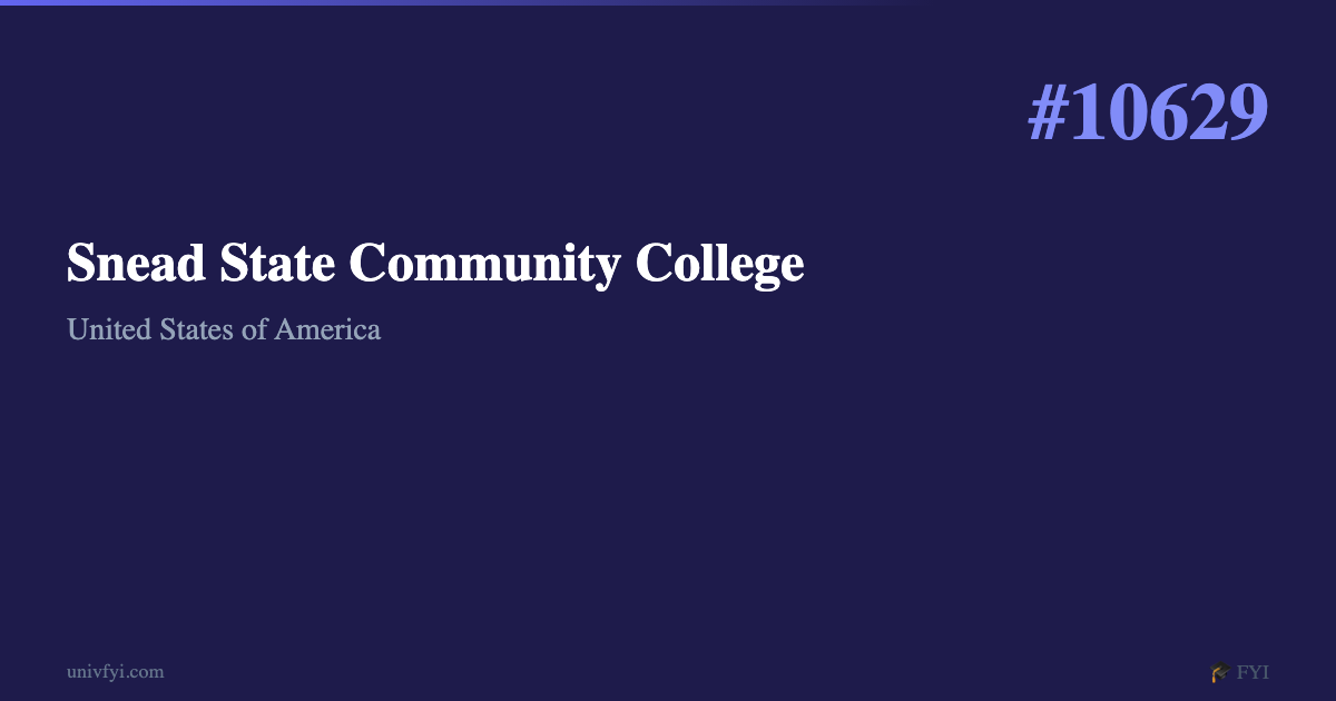Snuad Snead State Community College — University Profile — UnivFYI